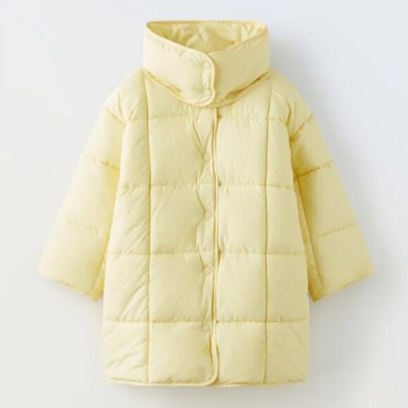 Zara Other - NEW ZARA Big Kids Removeable Collar Quilted Puffer Jacket Coat